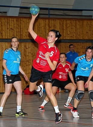 <p>Auch Anna Winkler trug sich in die Torschützenliste der HG ein.</p>
