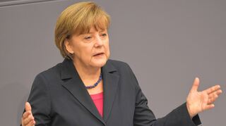 <p>Bundeskanzlerin Angela Merkel - hier bei der gestrigen Haushaltsdebatte im Bundestag - kommt am 21. Mai nach Tauberbischofsheim.</p>