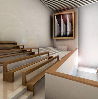 <p>Entwurfsvorschlag: Die Firma Vleugels konstruiert und baut die Orgel für die neue Propsteikirche St. Trinitatis in Leipzig.</p>