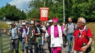<p>905 Pilger der Fuldaer, Eichsfelder, Baunataler und unterfränkischen Fußprozession zogen am Mittwoch in die Wallfahrtsstadt ein.</p>