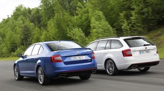<p>Beim RS hat Skoda nicht mit sportlichen Attributen gespart.</p>