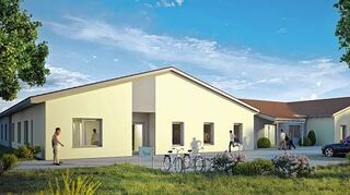 <p>Das Pflegeheim in Großrinderfeld soll im Mai 2017 fertiggestellt sein. Über die Einrichtung und ihr Konzept wurde bei einem Informationsabend am Montag berichtet.</p>