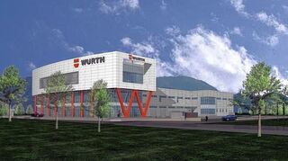 <p>Ansicht des neuen Firmengebäudes Würth Taiwan.</p>