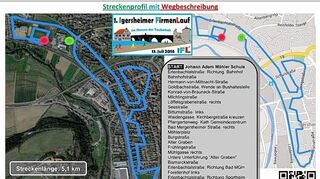 <p>Der Streckenverlauf des ersten Igersheimer Firmenlaufs am 13. Juli.</p>