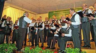 <p>Unter dem Wahlspruch "Musik ist die Sprache der Seele" traten neben dem Kreuzwertheimer Männergesangverein vier weitere Chöre in der Dreschhalle auf.</p>