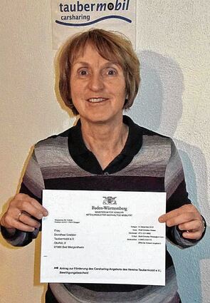 <p>Dorothea Grebbin freut sich über eine Förderzusage.</p>