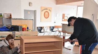 <p>Die Auszubildenden der Firmengruppe "aquila wasseraufbereitungstechnik" renovierten die Räume der Wertheimer Tafel.</p>