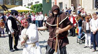 <p>Weikersheim verfügte lange Zeit über die Hohe Gerichtsbarkeit. Auch blutige Strafen wurden hier vollzogen.</p>