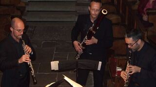 <p>Das Trio "Acanthe" gastierte bei der 112. Abendmusik in der Jakobskirche in Urphar.</p>
