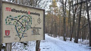 Der „Vitalparcours“ ist noch auf der Hinweistafel auf dem Hamberg aufgeführt. Bald kann der Rundweg auch wieder als solcher genutzt werden.