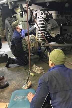 Für die Soldaten des Logistikbataillons gab es jede Menge Arbeit.