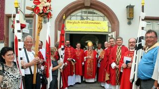 Weihbischof Rolf Steinhäuser hielt die Predigt beim Pontifikalamt am Kölner Wallfahrtstag.