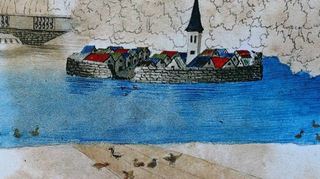 Schon 1815 musste das Entendörfchen mit seinen Häusern, Gassen und einer Kirche weichen, das auf einem Erdhügel in einem kleinen See nicht weit vom Mondhäuschen entfernt die Blicke auf sich zog.