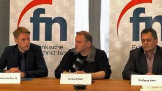 Die Kandidaten für die Wertheimer OB-Wahl im Wahlforum.