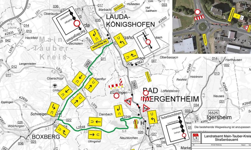B 290 nahe Edelfingen voll gesperrt Fränkische Nachrichten