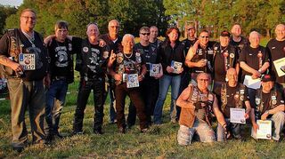 Aus dem Gemeindeleben nicht mehr wegzudenken: Der Motorradclub 1989 Mudau, der treue Mitglieder ehrte.