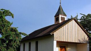 Die Kapelle, errichtet 1955 von den Bewohnern Bowiesens.