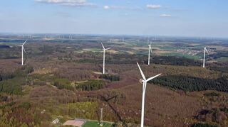 Der „Große Wald“ bei Buchen ist die größte Vorrangfläche für den Bau von Windrädern im Neckar-Odenwald-Kreis. Fünf Anlagen erzeugen dort bereits seit sechs Jahren sauberen Strom.
