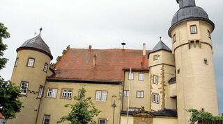 <p>Das Waldmannshofener Schloss war 1523 im Bauernkrieg niedergebrannt und danach wieder aufgebaut worden.</p>