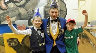 Jonah Ebert, Holger Ebert und Jannik Bamberger sorgten für gute Stimmung.