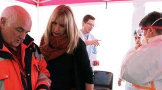 In der „Zentralen Abstrichstelle“ des Kreises wurden am Montag 39 Personen getestet.