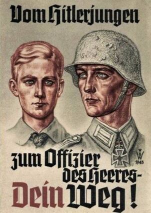 Mit diesem Plakat versuchte man 1943, junge Männer für den Dienst im Heer anzuwerben.