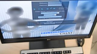 Das Symbolbild zeigt einen Screenshot der Login-Seite der Kinderpornografie-Plattform „Elysium“