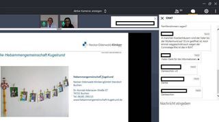 Dr. Winfried Munz, Chefarzt der Gynäkologie, und Hebamme Ramona Throm stellten sich den vielen Fragen.