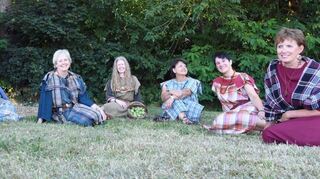 Die Frauen des Keltenvereins Finsterlohr-Burgstall.