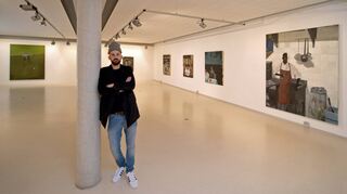 Tim Sandow präsentierte seine Werke aus „Kiosk Paradies“ im Kulturforum Buchen.