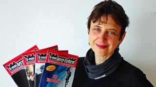 Anne Grießer hat im Gespräch mit den FN auch über das Schreiben von Jerry Cotton-Romanen berichtet.