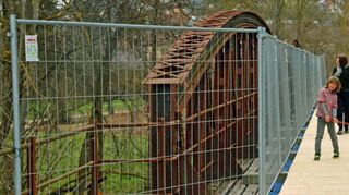 Bypass über die nahe Bahnbrücke: Hier haben die ehrenamtlichen Schaffer ganze Arbeit geleistet.