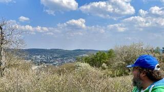 Hoch über der Stadt genießt Baumann besonders gerne den Frühling.