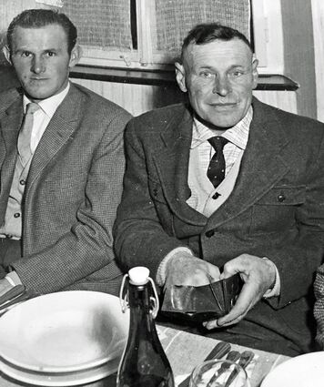 Nur auf den ersten Blick kantig: Friedrich Dinkel (rechts) war von warmherziger Wesensart.
