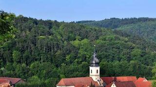 Die Kommune ist – wie hier rund um Zimmern – von viel Wald umgeben.