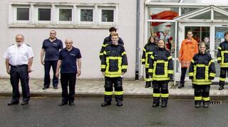 18 Feuerwehrleute aus mehreren Gemeinden nahmen am Sprechfunkerlehrgang in Buchen teil. Ein negativer Corona-Test war dazu vorzulegen.