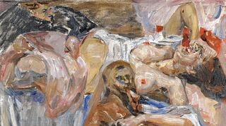 <p>Charlotte Berend-Corinth war eine der Frauen, die Mitglied der Künstlervereinigung Berliner Secession aufgenommen wurden. Ihre Arbeit "Die schwere Stunde" (Bild; 1908 Studie Öl auf Malpappe) wurde für die Ausstellung im Hofgartenschlösschen vom Lentos Kunstmuseum Linz zur Verfügung gestellt. Das Gemälde wurde 1908 auf der Secessions-Ausstellung gezeigt.</p>