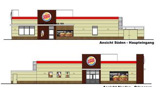 So soll die Mergentheimer „Burger King“-Filiale aussehen. Sie wird im Mobilpark „Ried“ direkt neben dem Opel-Autohaus Bartosch gebaut.