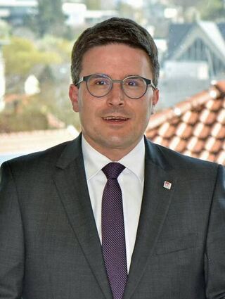 Landrat Christoph Schauder stellte sich den Fragen der FN.