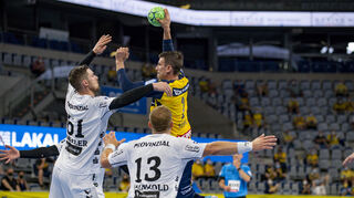 Andy Schmid war im Spiel gegen Kiel bester Werfer.