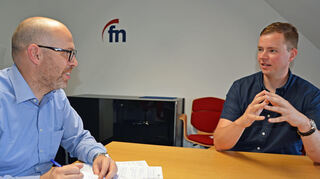 TSV-Vorsitzender Alexander Geuking im FN-Interview mit Fabian Greulich.
