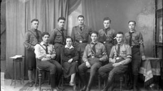 Buchener Abiturienten des Jahrgangs 1936 in HJ-Uniform.