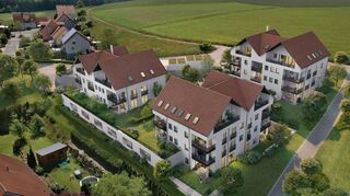Damit sich jeder ein besseres Bild von der geplanten Wohnanlage auf dem Königheimer Ritterberg machen kann, haben die Geschäftsführer der Weinberger Bauen und Wohnen GmbH diese unverbindliche Illustration erstellen lassen.