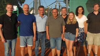 Der neue Vorstand der Tennisabteilung.