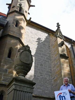. . . und neben der Tetzel-Kanzel an der Herrgottskirche.