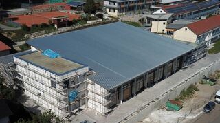 Die neue Adelsheimer Sport- und Kulturhalle am Eckenberg ist das aktuell größte kommunale Bauprojekt.