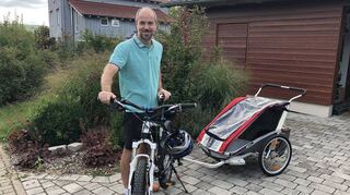 Das Fahrrad als Transportmittel wird von Stefan Grimm gern genutzt.