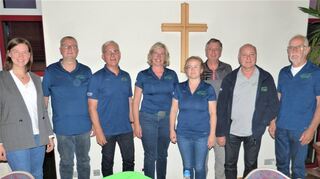 Der neue Vorstand des Vereins „Wir verbinden Boxberg“ zusammen mit Bürgermeisterin Heidrun Beck (links). Vorsitzende ist Vera Herzog.