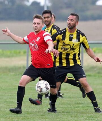 Die SGM Löffelstelzen/Bad Mergentheim II (in Gelb) trennte sich vom TSV Kupferzell mit einem 3:3.