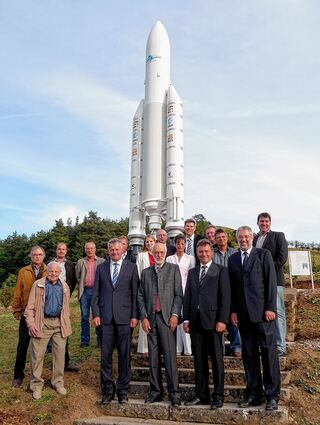 <p>In einer Feier zur Wiedererrichtung der "Rakete" in Hardheim wurde den an der Realisierung des Projektes Beteiligten gedankt.</p>